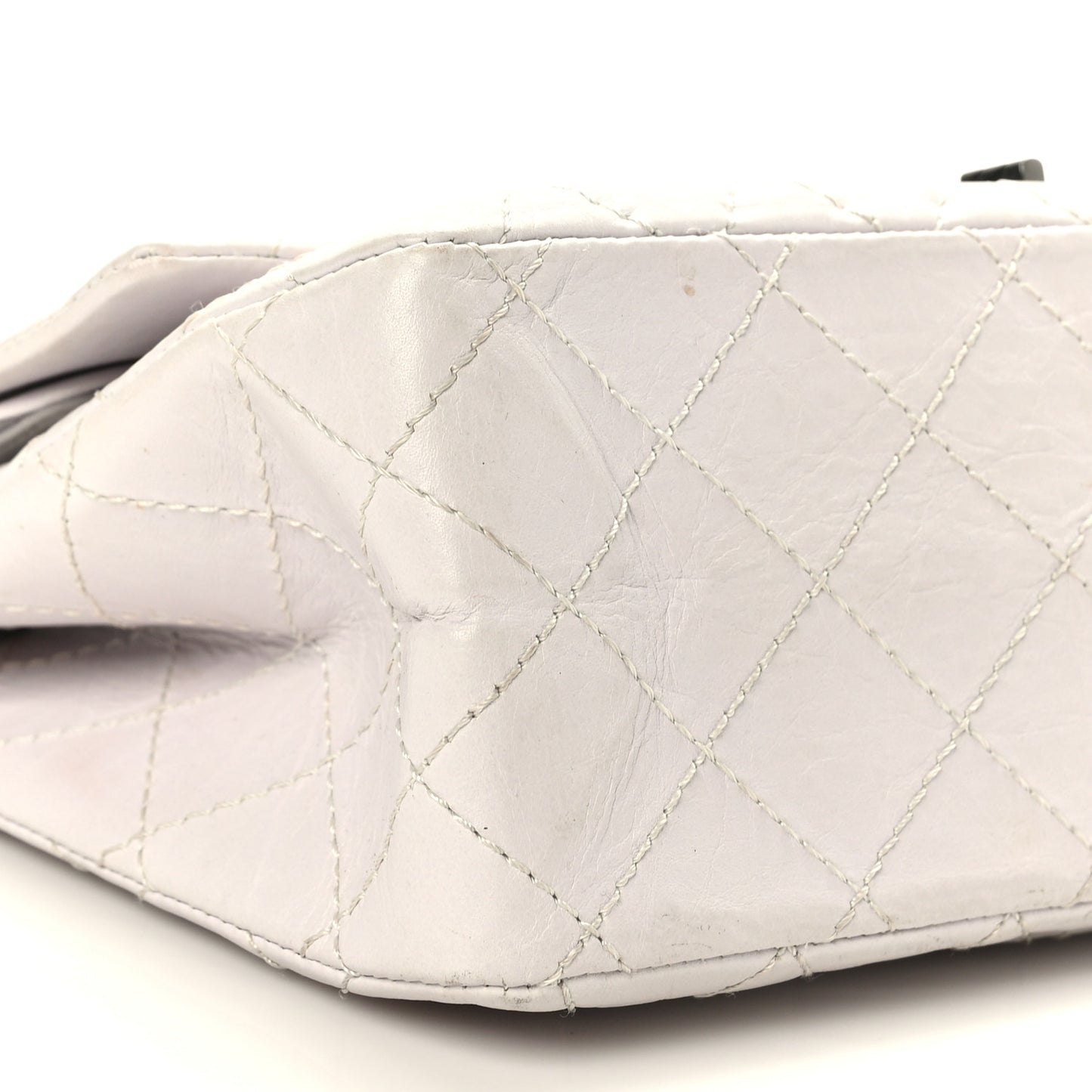 Aged Calfskin 2.55 Reissue 227 Flap White