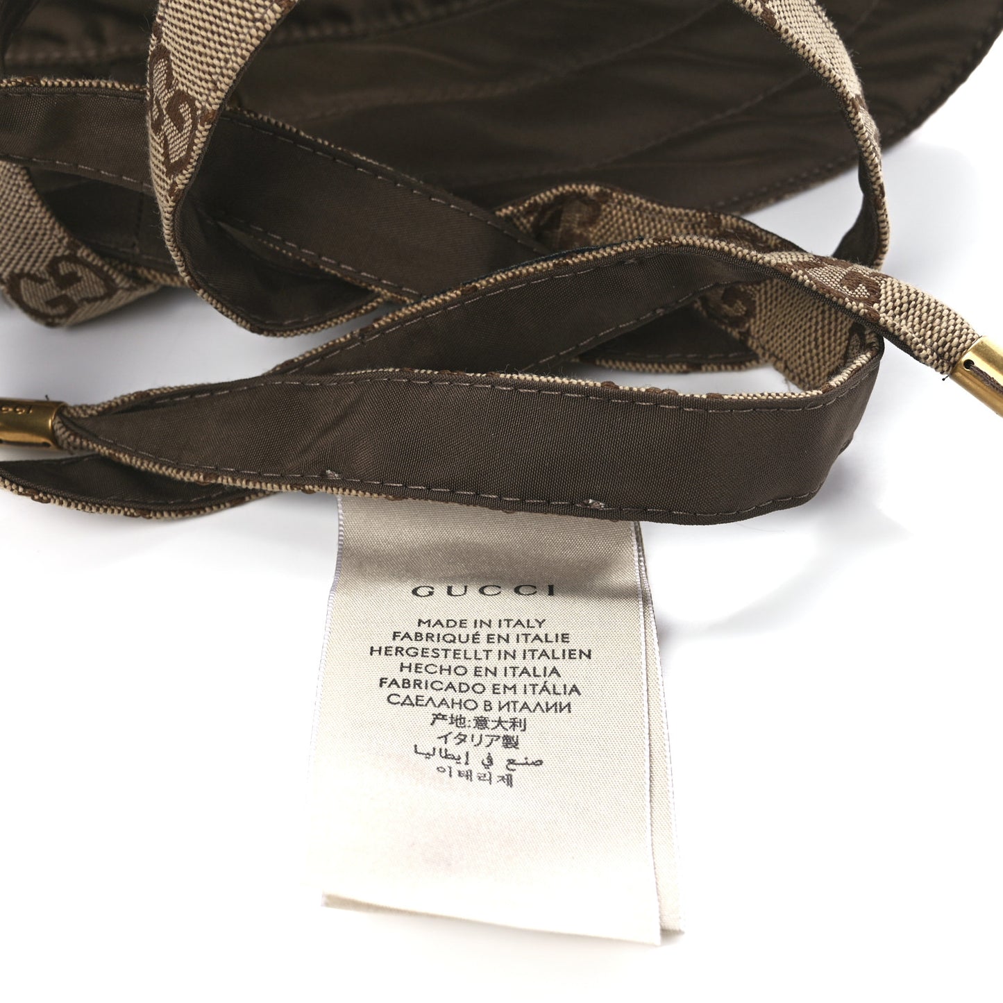 Canvas Monogram Reversible Bucket Hat Brown