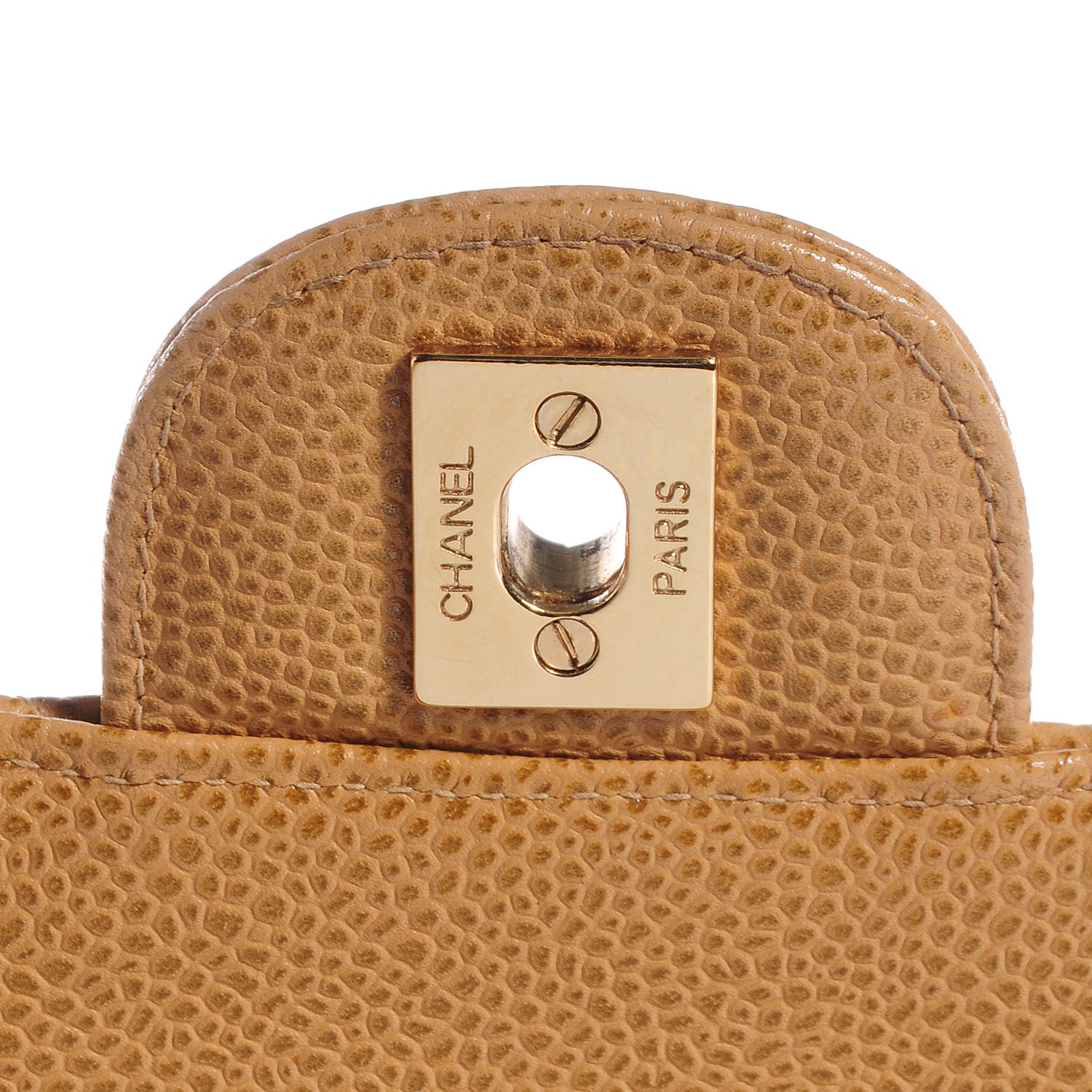 Chanel Caviar Jumbo Single Flap Beige 5 of 9