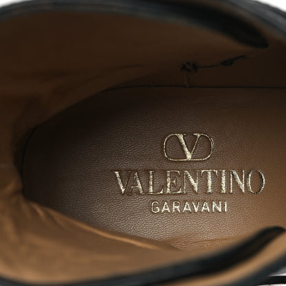 Valentino Garavani Calfskin VLogo Locker 40mm Ankle Boots 36 Black 7 of 9