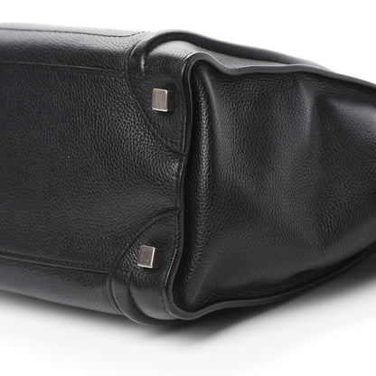 Celine Drummed Calfskin Micro Luggage Black 7 of 10