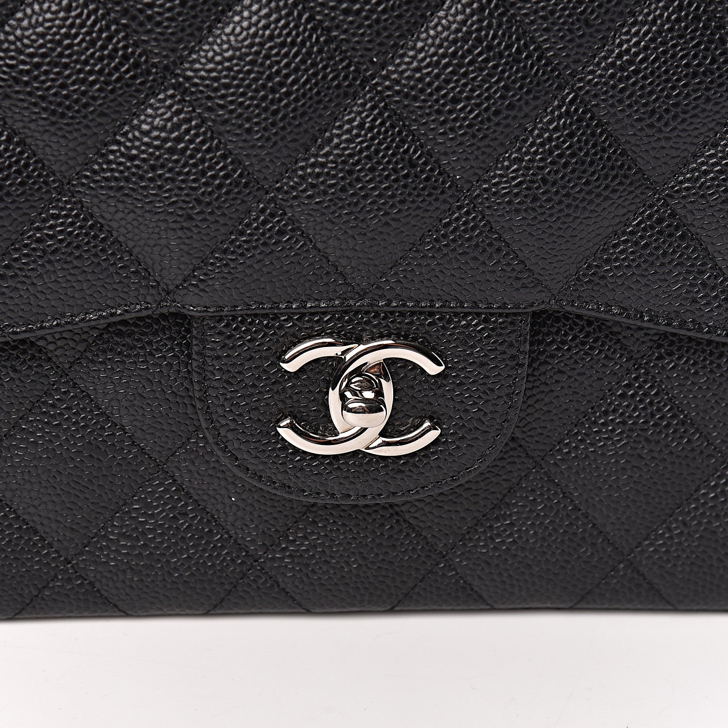 Chanel Caviar Quilted Jumbo Double Flap Black 10 of 11