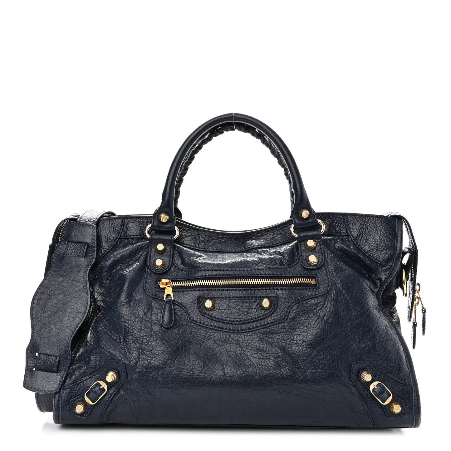 Agneau Giant 12 Gold Hardware City Bleu Obscur