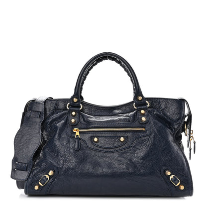 Balenciaga Agneau Giant 12 Gold Hardware City Bleu Obscur 1 of 10