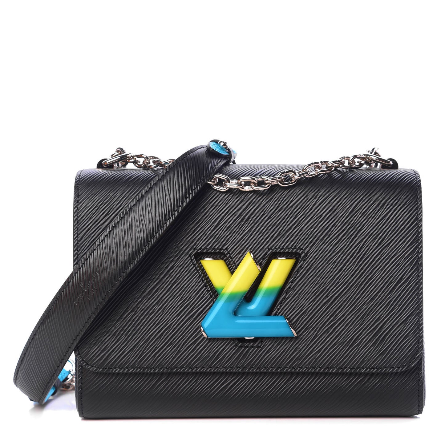 Epi Limited Edition Twist Shoulder Bag MM Black