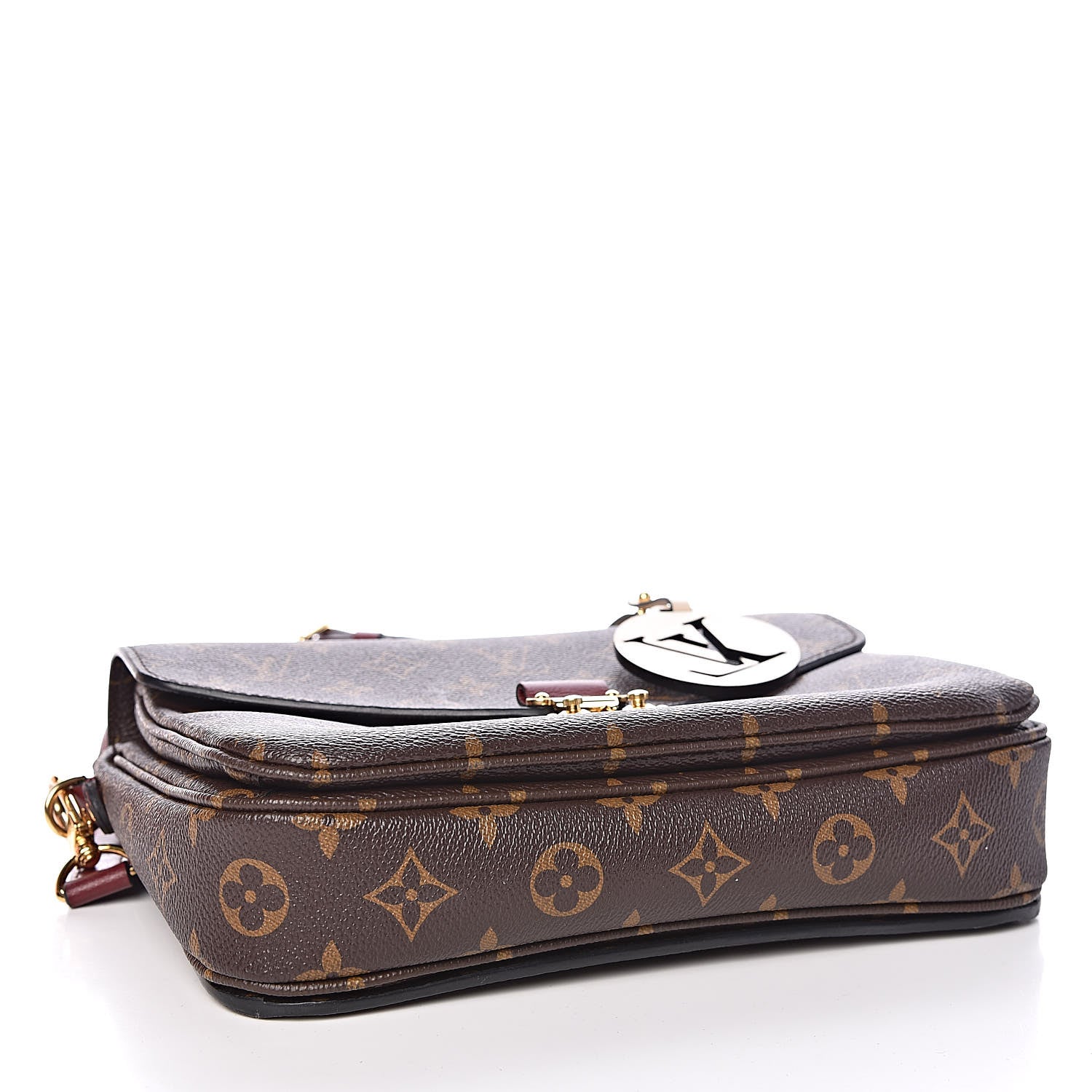 Louis Vuitton Monogram Braided Pochette Metis Safran 4 of 10