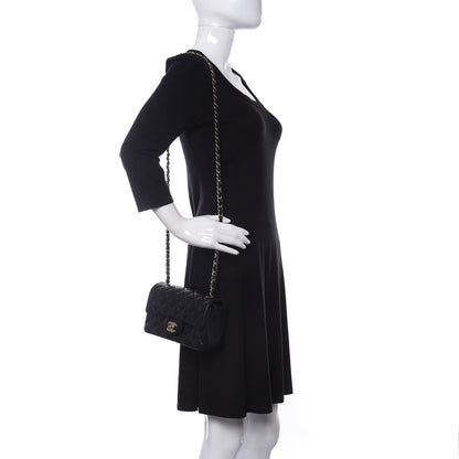 Chanel Lambskin Quilted Mini Rectangular Flap Black 2 of 10