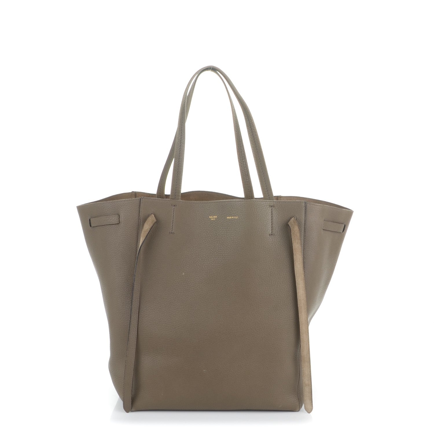 Celine Soft Grained Calfskin Medium Belt Cabas Phantom Souris 1 of 7