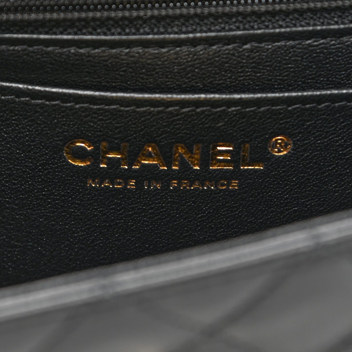 Lambskin Quilted Mini Rectangular Flap Black