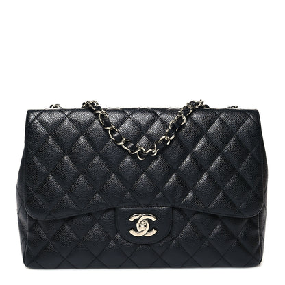 Chanel Caviar Quilted Jumbo Single Flap Black 1 of 13