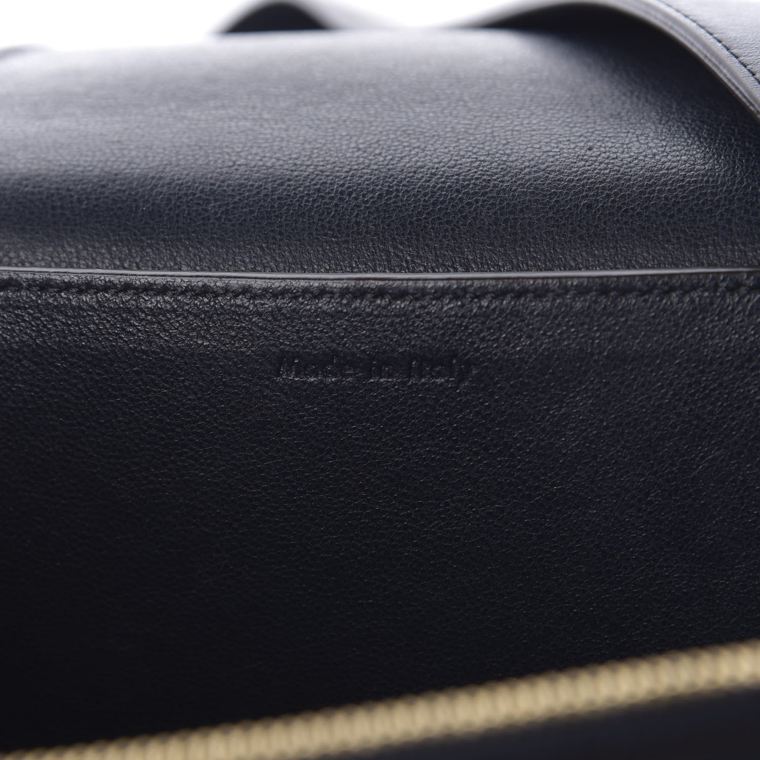 Celine Shiny Smooth Calfskin Medium Frame Shoulder Bag Black Navy 5 of 8