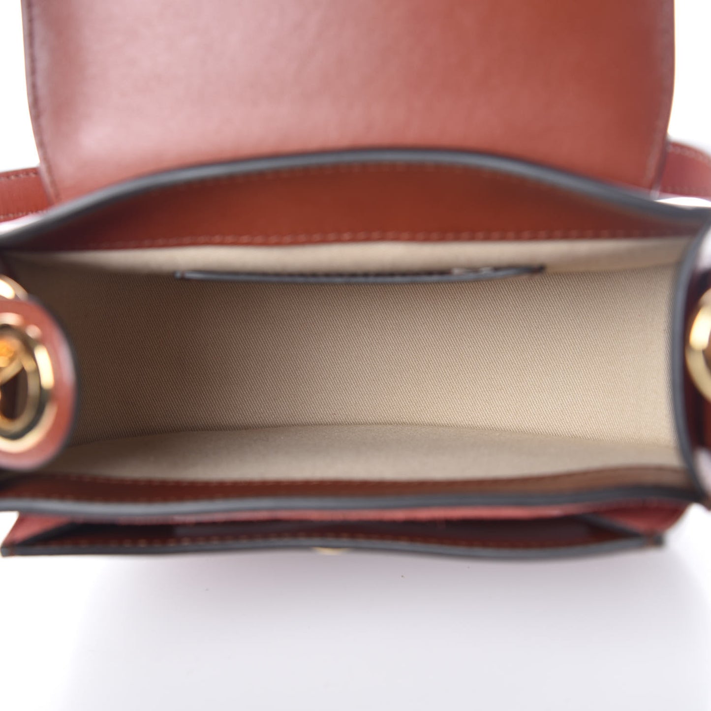 Calfskin Small Tess Bag Sepia Brown