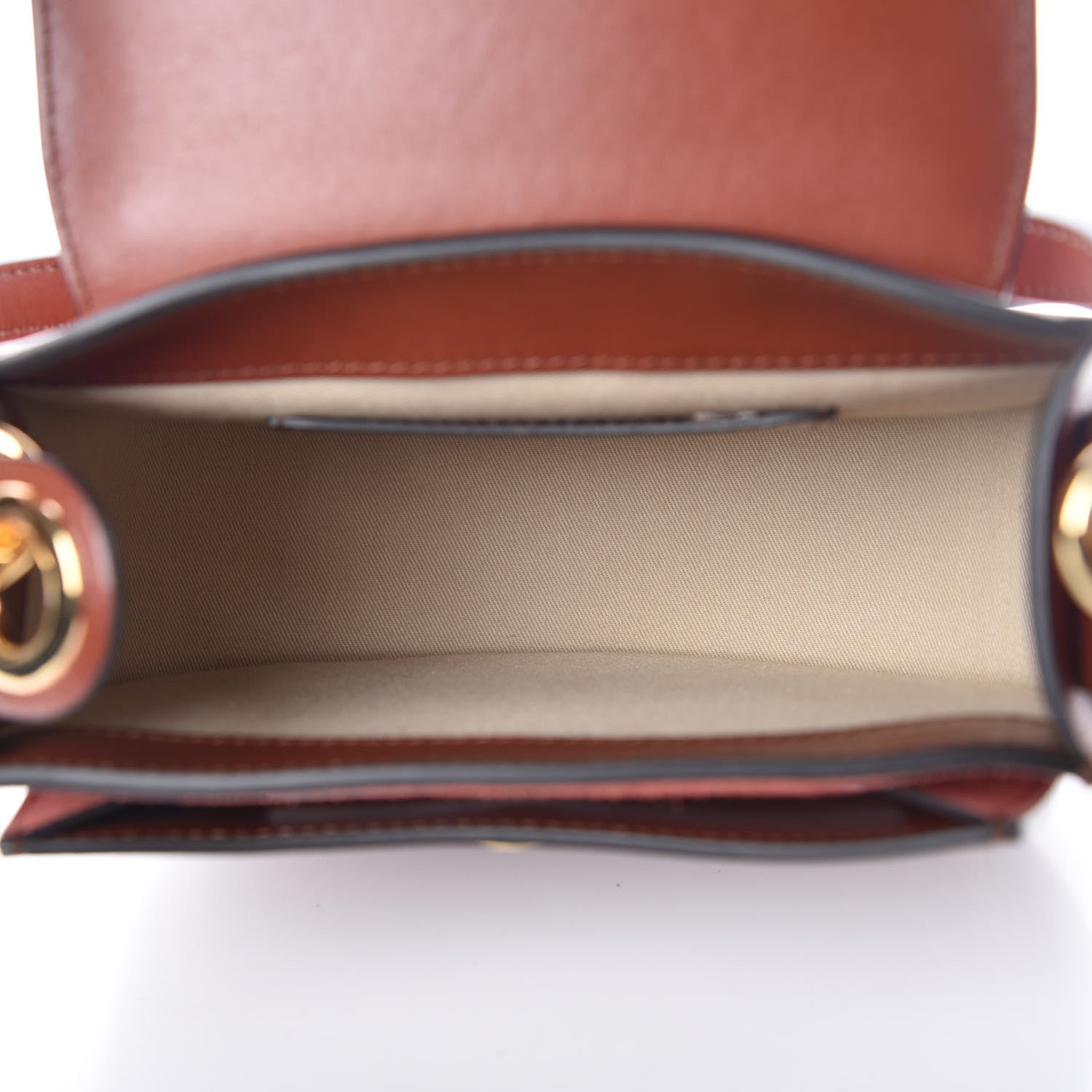 Chloe Calfskin Small Tess Bag Sepia Brown 7 of 9