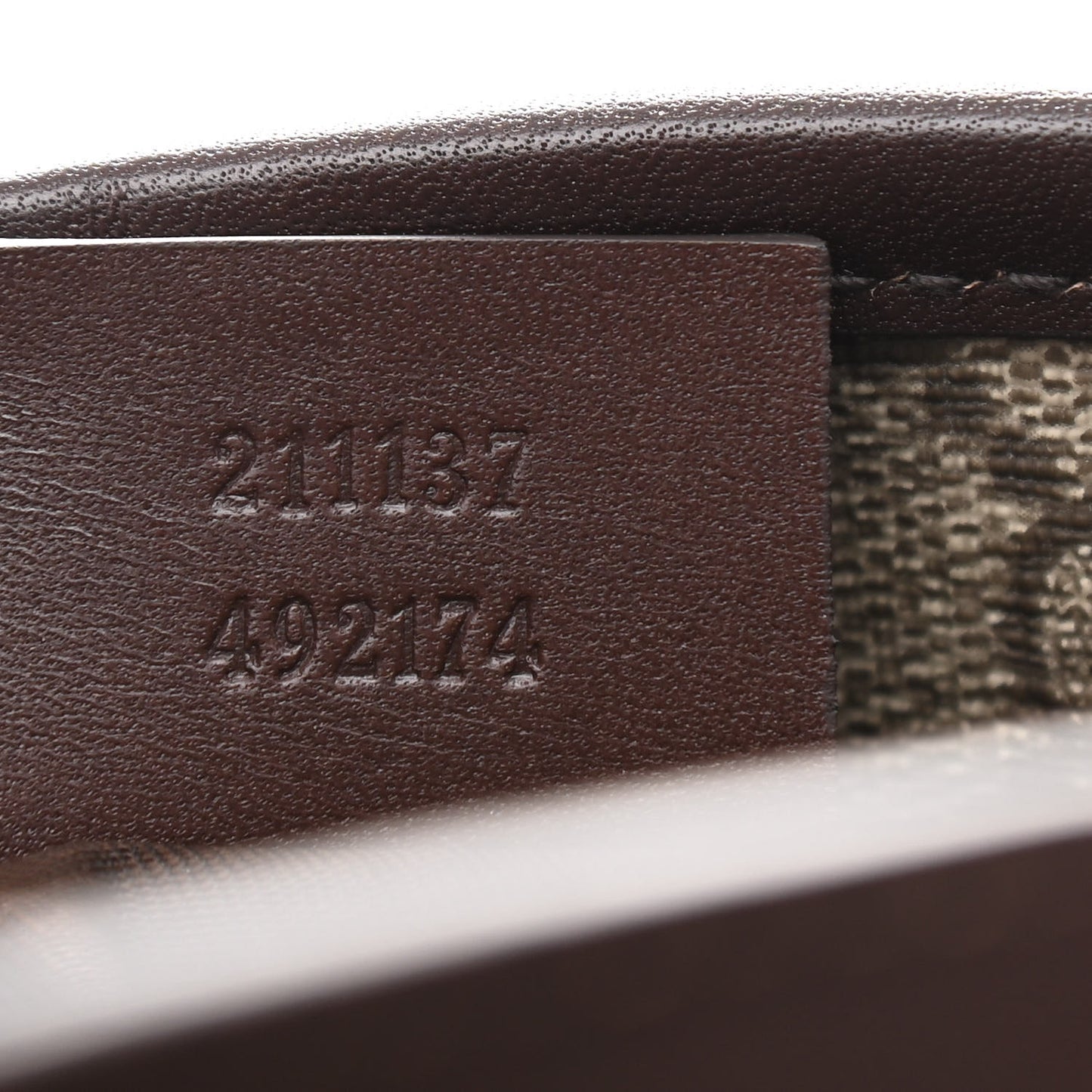 GG Supreme Monogram Medium Zippered Shopping Tote Dark Brown