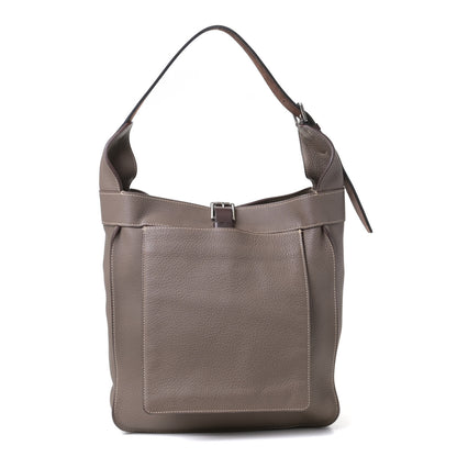 Hermes Taurillon Clemence Marwari PM Etoupe 1 of 6