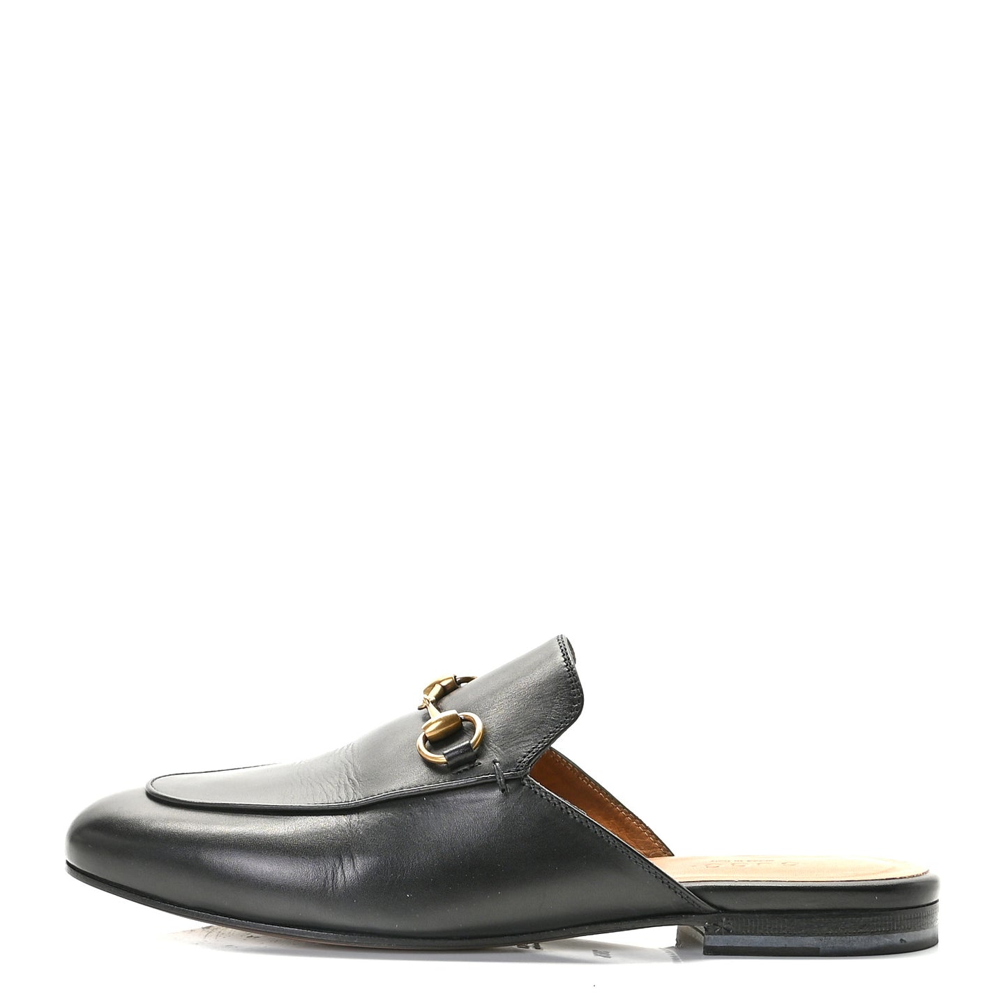 Calfskin Womens Princetown Slippers 36.5 Black