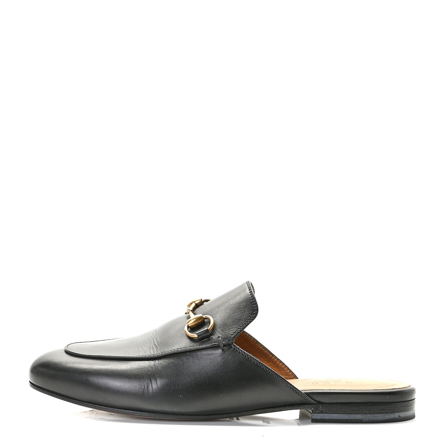 Gucci Calfskin Womens Princetown Slippers 36.5 Black 1 of 11