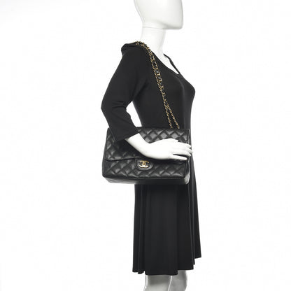 Chanel Caviar Quilted Jumbo Single Flap Black 2 of 10