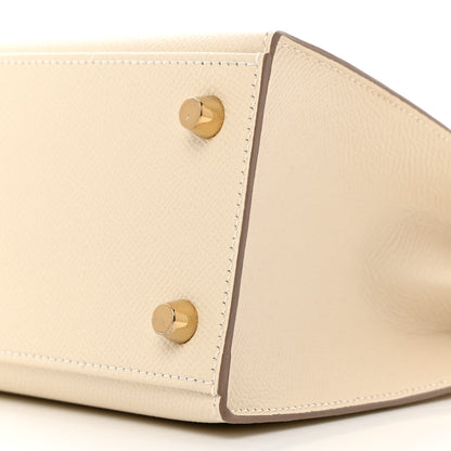 Hermes Epsom Kelly Sellier 25 Craie 10 of 11