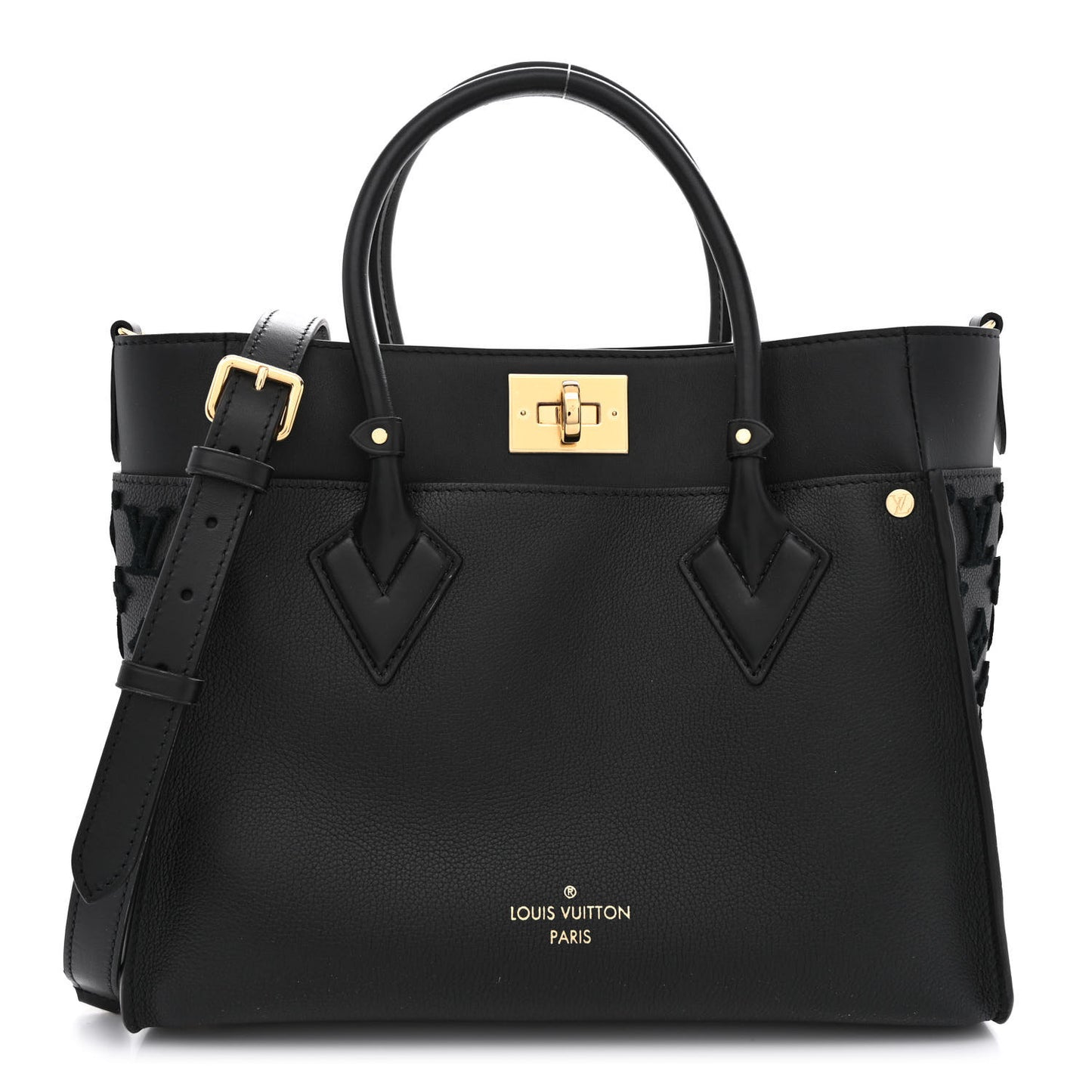 Calfskin Monogram Tufting On My Side Black