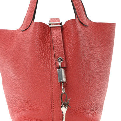 Hermes Taurillon Clemence Picotin Lock 18 PM Rose Jaipur 7 of 9