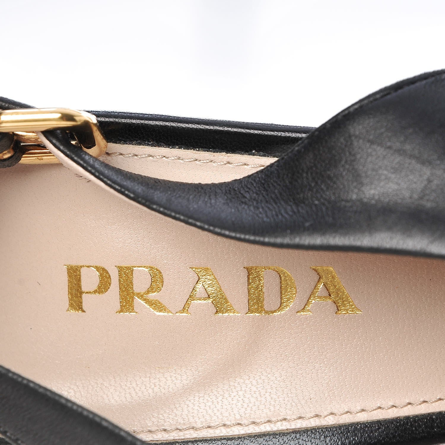 Prada Nappa Peep Toe Slingback Pumps 40.5 Black 8 of 10
