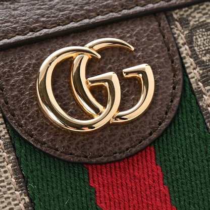 Gucci GG Supreme Monogram Web Ophidia Zip Around Wallet Brown 8 of 8