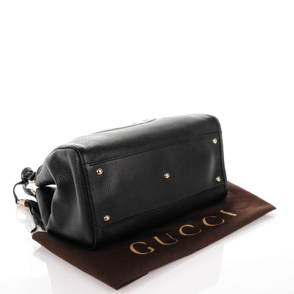 Gucci Pebbled Calfskin Medium Soho Shoulder Bag Black 4 of 7
