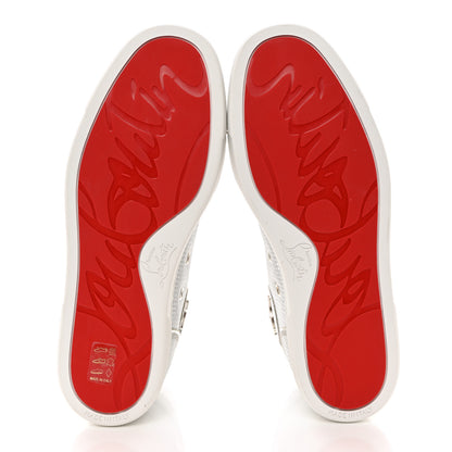 Christian Louboutin Micro 3D Specchio Spikes Womens Lou Flat Sneakers 37.5 Silver 5 of 9