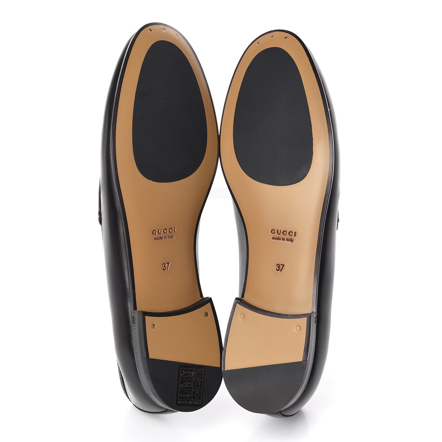 Gucci Calfskin Womens Jordaan Loafers 37 Black 5 of 9