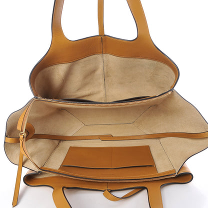 Celine Natural Calfskin Medium Tri-Fold Bag Daffodil 7 of 10