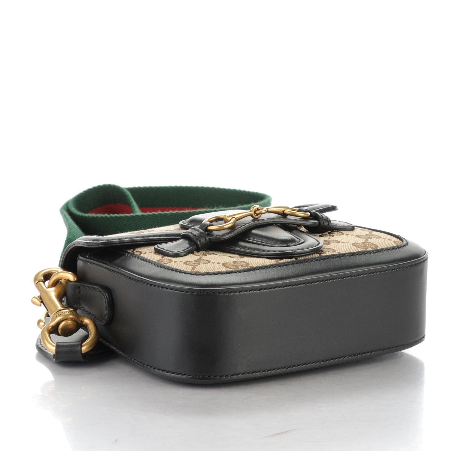 Gucci Monogram Small Lady Web Shoulder Bag Beige Black 4 of 7