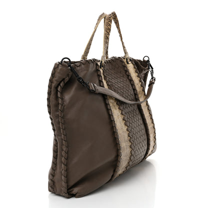 Bottega Veneta Nappa Intrecciato Ayers Tote Grey 3 of 14