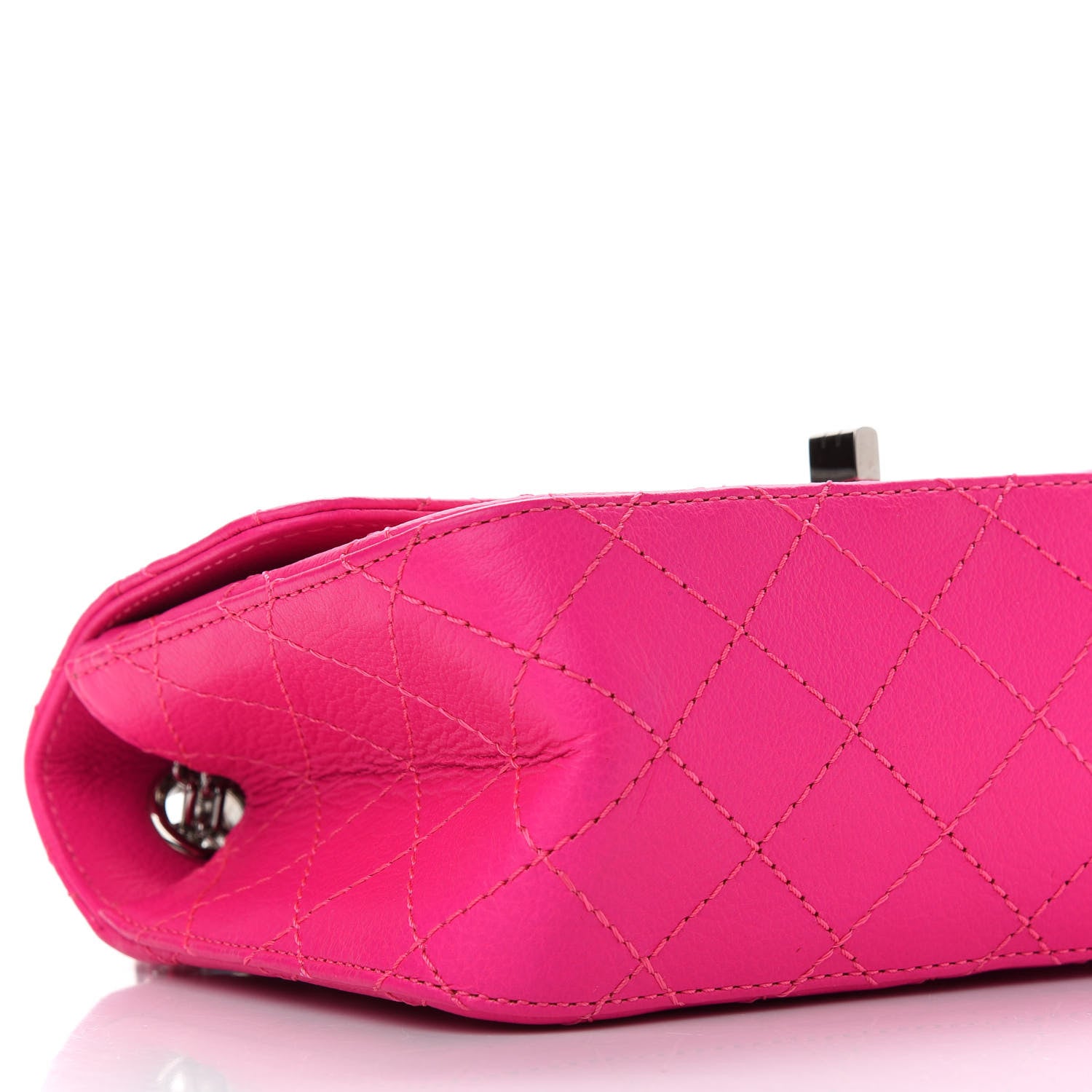 Chanel Goatskin Quilted 2.55 Reissue Mini Flap Fluorescent Pink 8 of 11