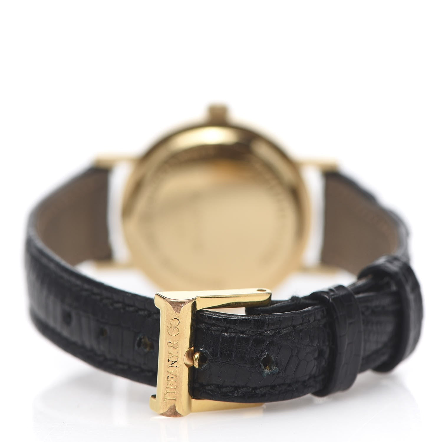 Tiffany 18K Yellow Gold Lizard 24mm Atlas Quartz Watch Gold 4 of 5
