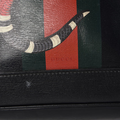 Gucci Calfskin Kingsnake Dome Backpack Black 9 of 17