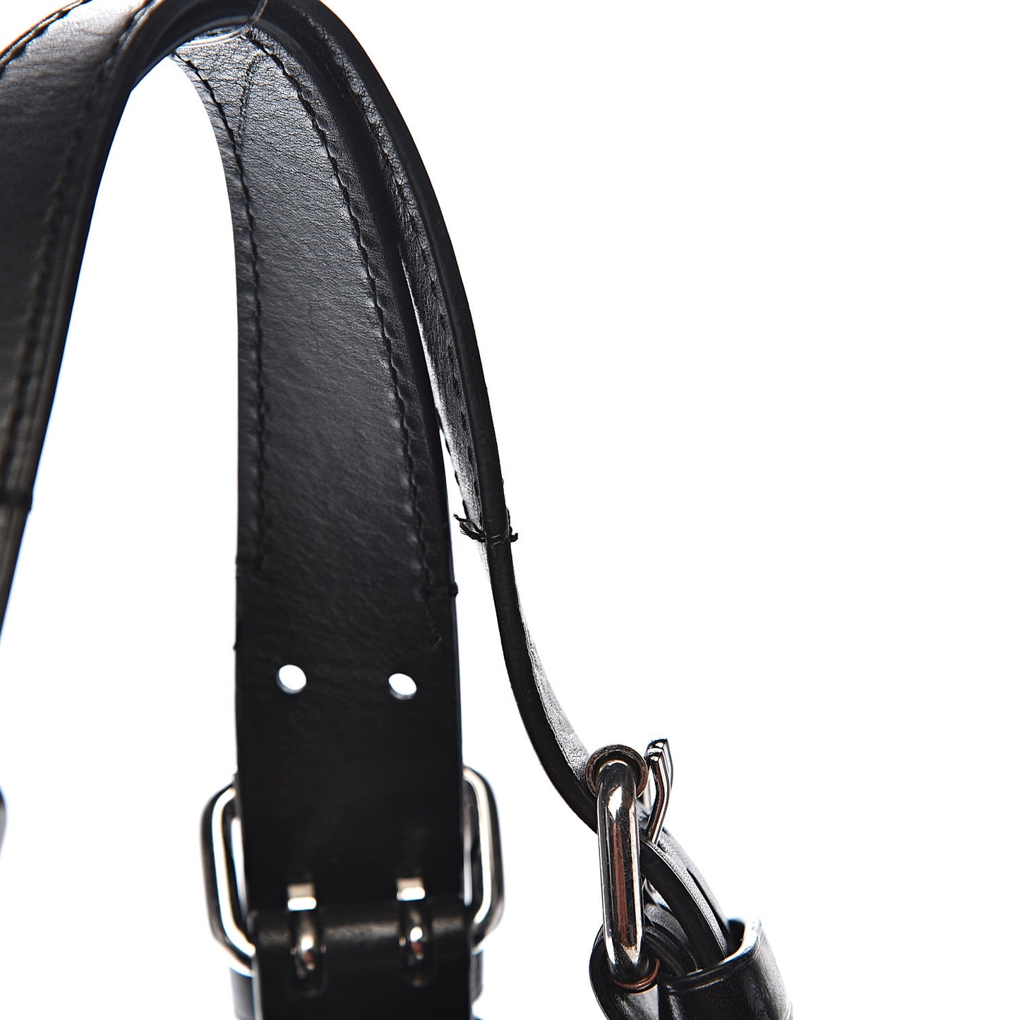 Nylon Studded Shoulder Bag Black