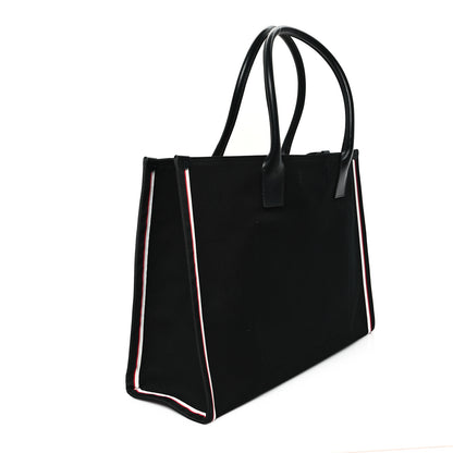 Christian Louboutin Linen Calfskin Extra Large Nastroloubi F.A.V.L. Tote Black 3 of 10