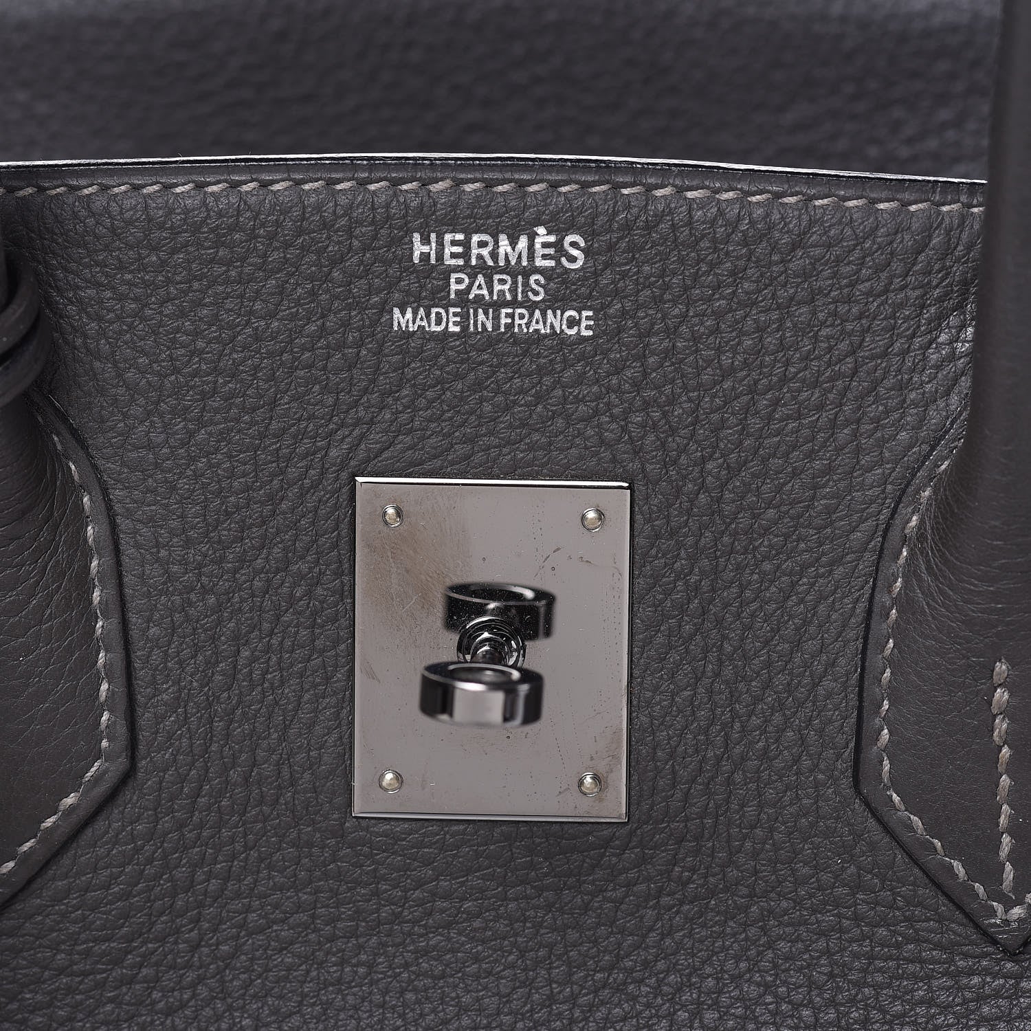 Hermes Taurillon Clemence Birkin 35 Graphite 11 of 35