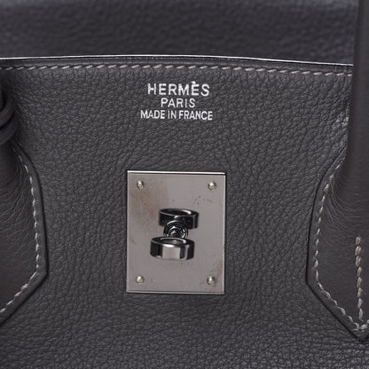 Hermes Taurillon Clemence Birkin 35 Graphite 11 of 35