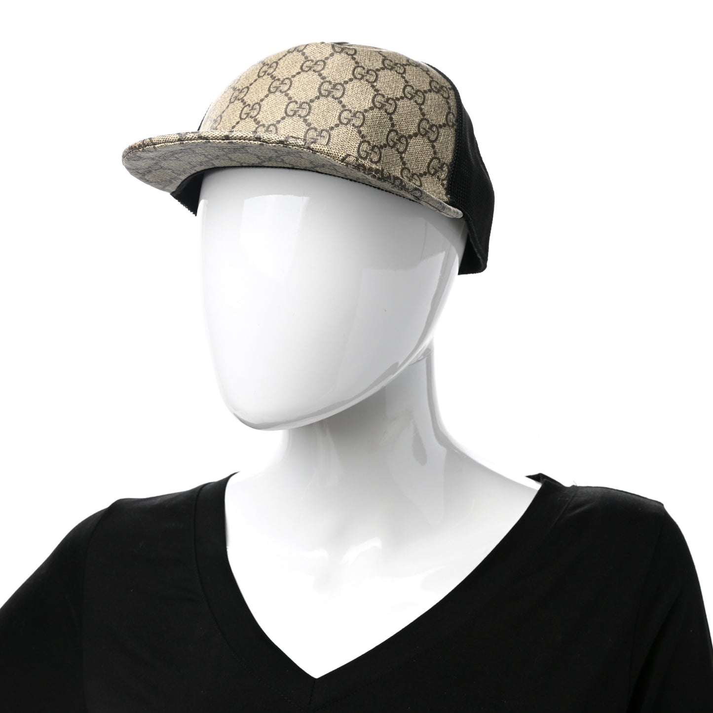 GG Supreme Monogram Baseball Hat M Beige