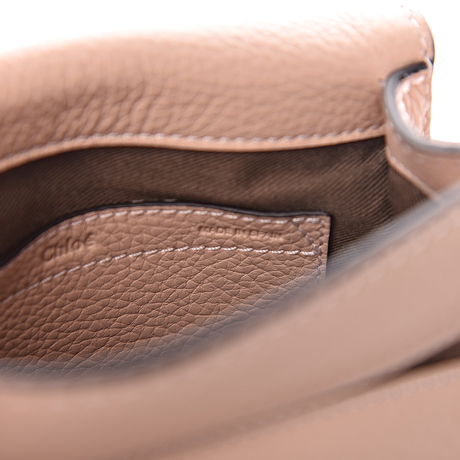 Chloe Calfskin Mini Marcie Round Crossbody Bag Blush Nude 7 of 10