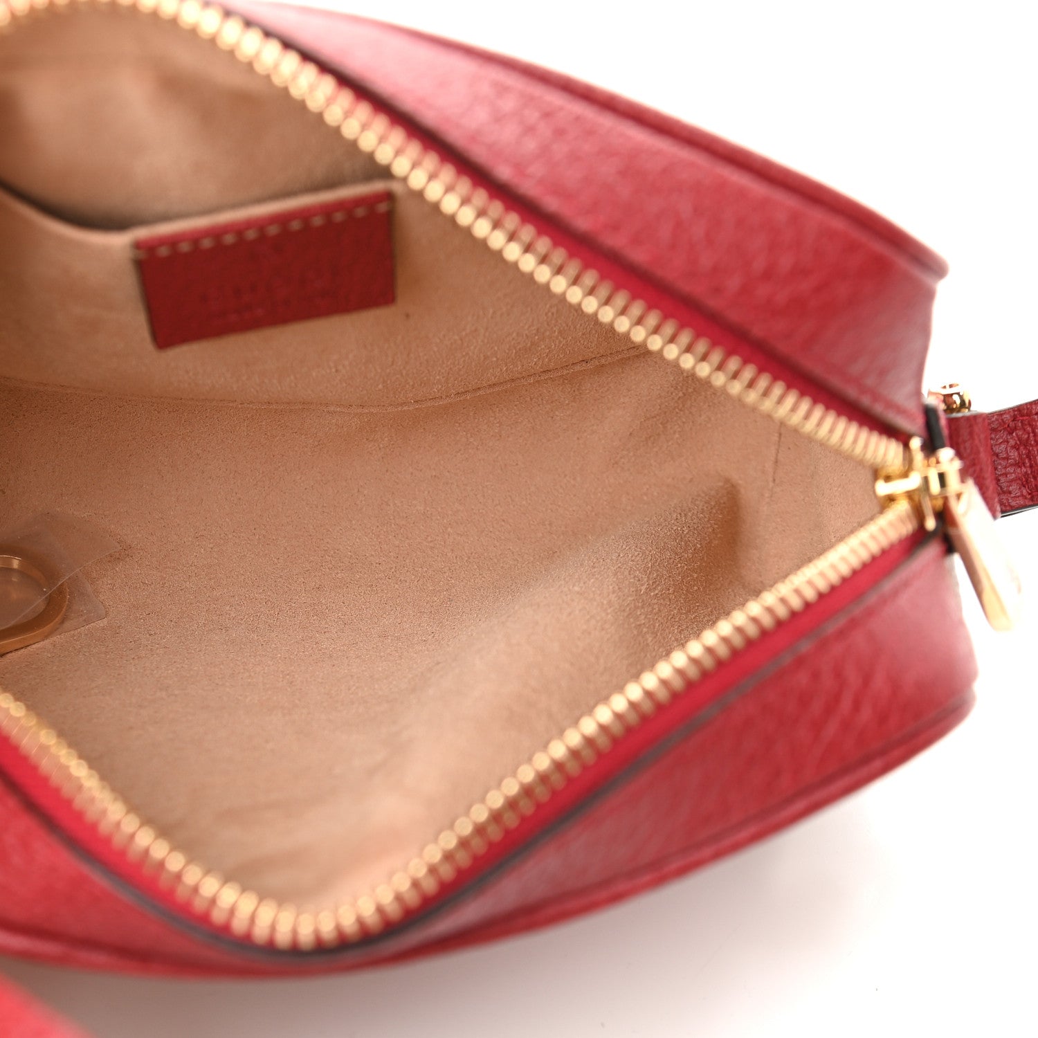 Gucci GG Supreme Monogram Flora Web Mini Ophidia Shoulder Bag Red 5 of 9