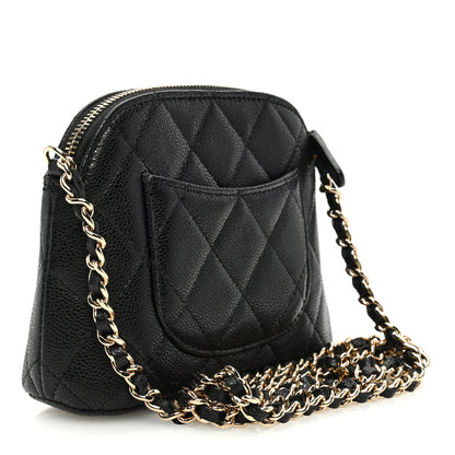 Chanel Caviar Quilted Classic Clutch With Chain Black 3 of 11