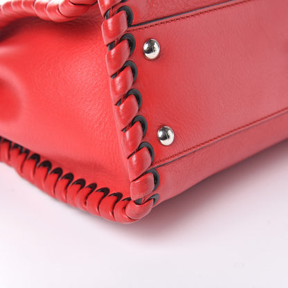 Fendi Calfskin Lace Up Medium Peekaboo Iconic Satchel Caipiroska 10 of 12