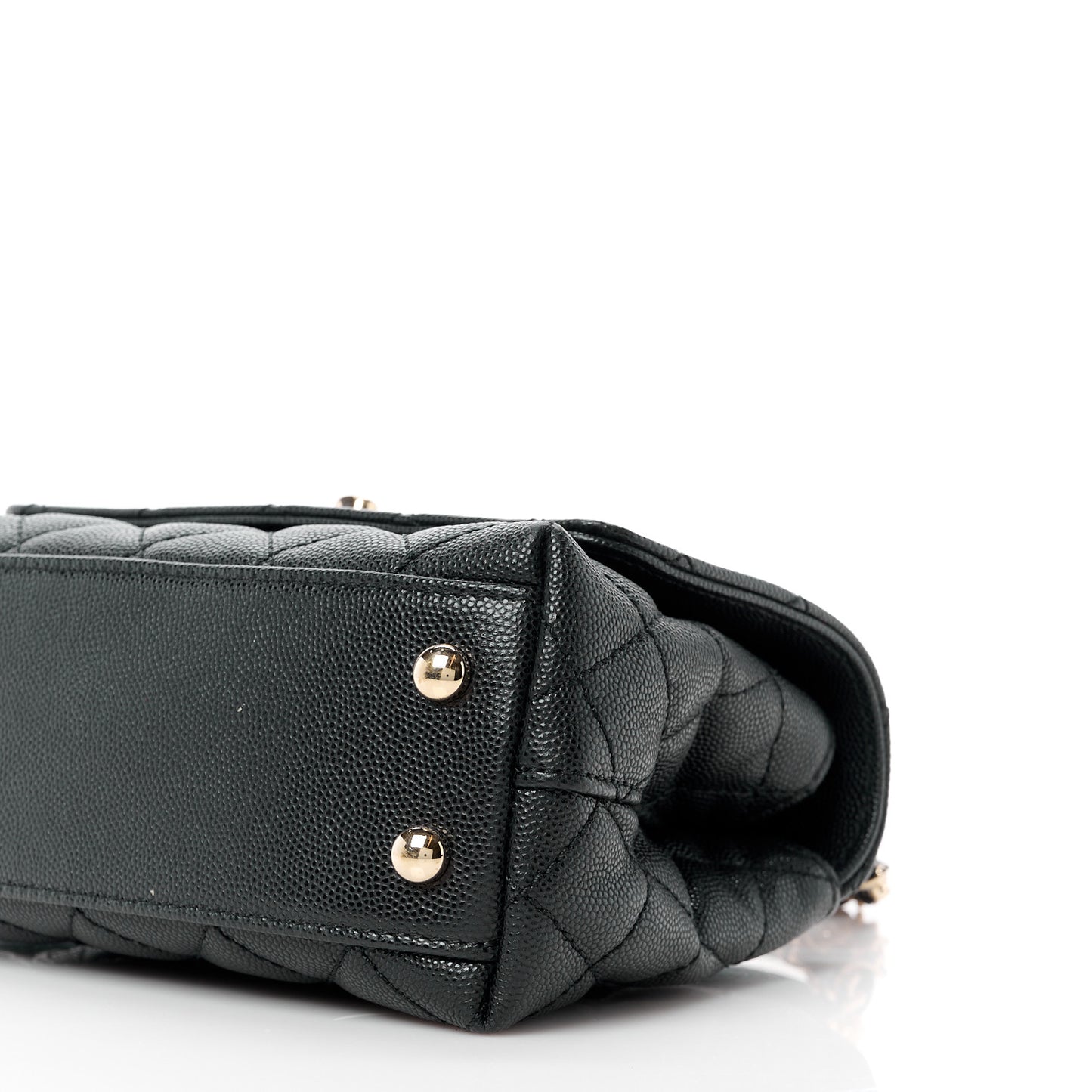 Caviar Quilted Extra Mini Coco Handle Flap Black
