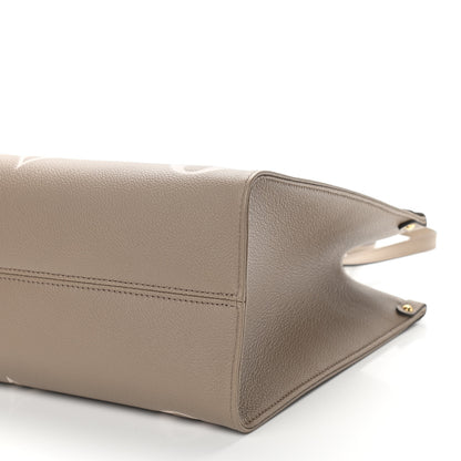 Louis Vuitton Empreinte Monogram Giant Onthego MM Tourterelle Creme 9 of 10