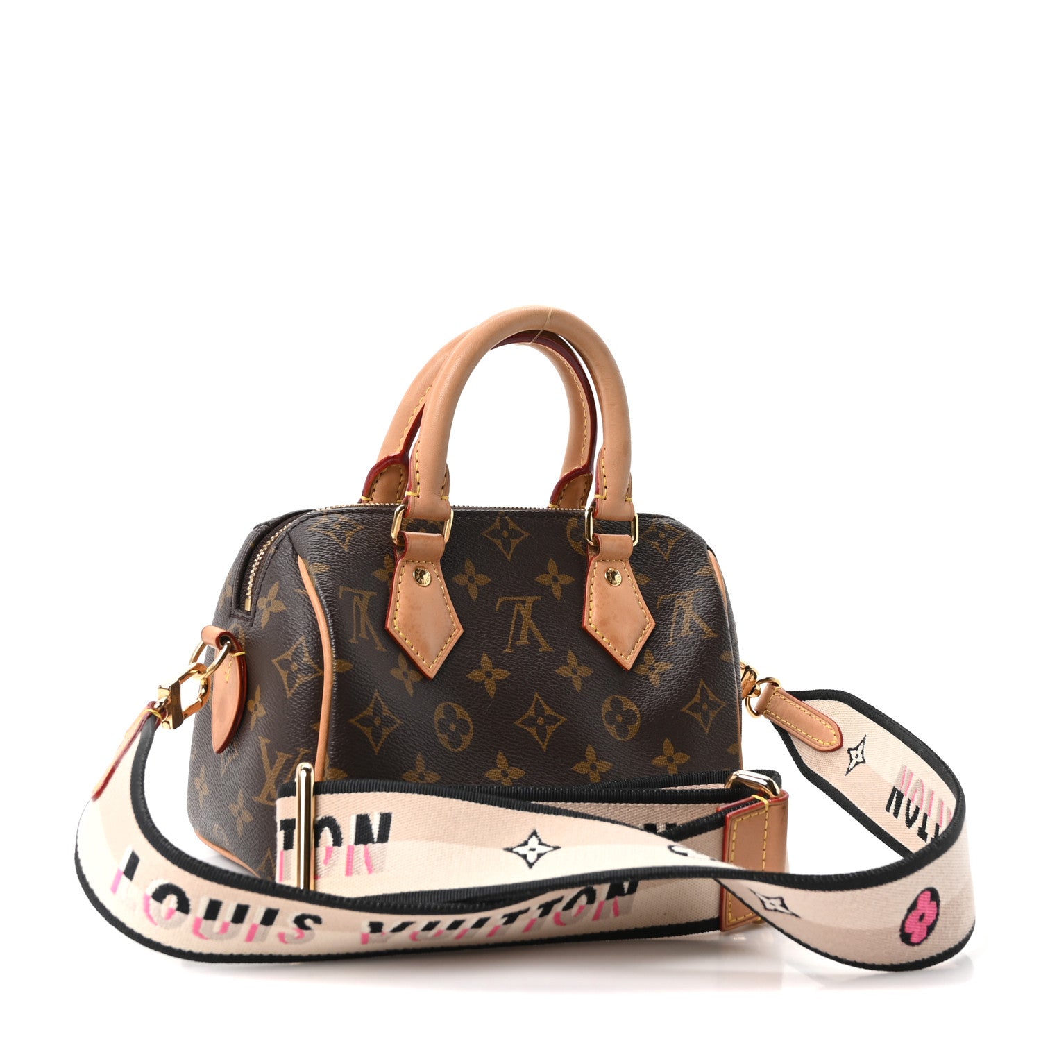 Louis Vuitton Monogram Speedy Bandouliere 20 Black 3 of 9