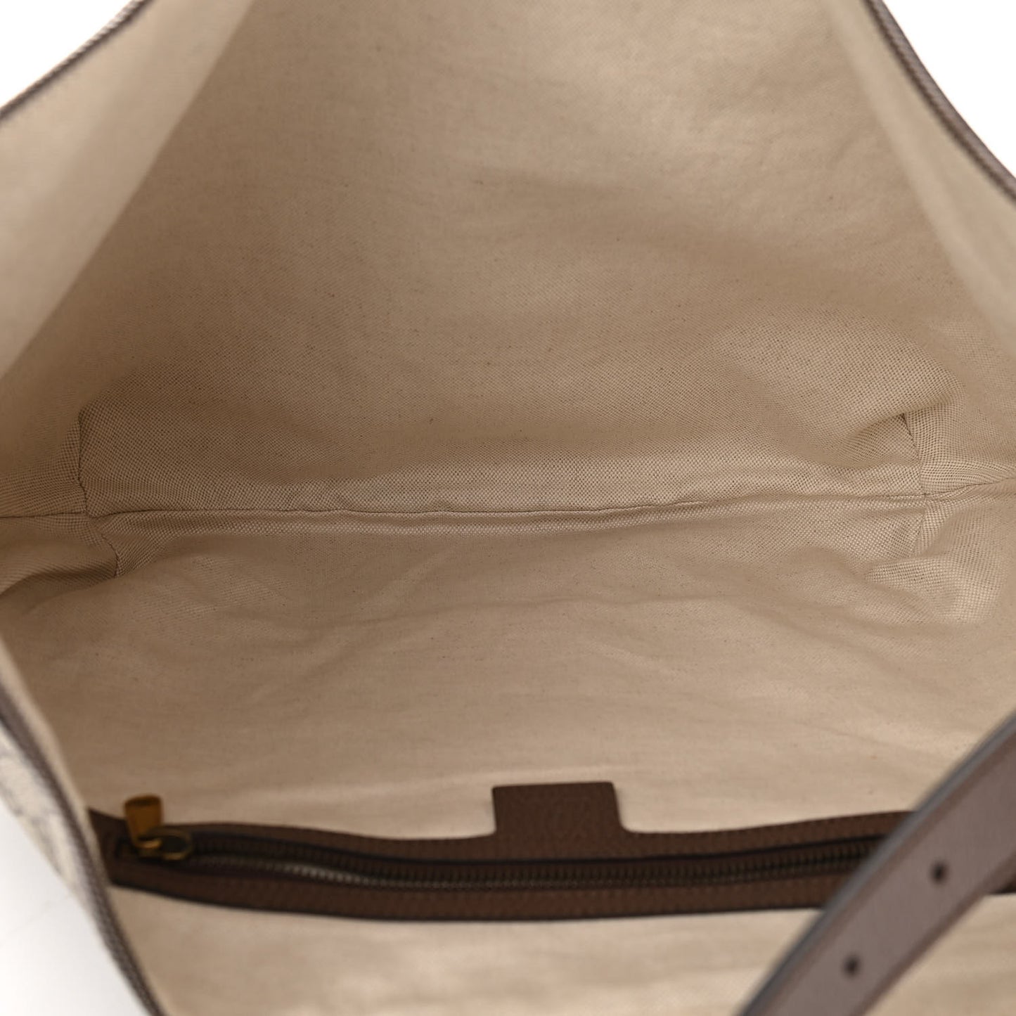 GG Supreme Monogram Web Ophidia Half Moon Hobo Brown