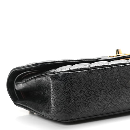 Chanel Caviar Quilted Medium Double Flap Black 8 of 12